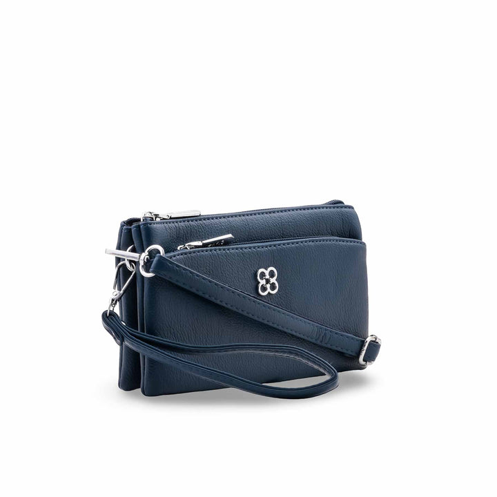 Navy Casual Pouch For Ladies P97776