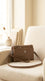 Beige Casual Pouch For Ladies P97776