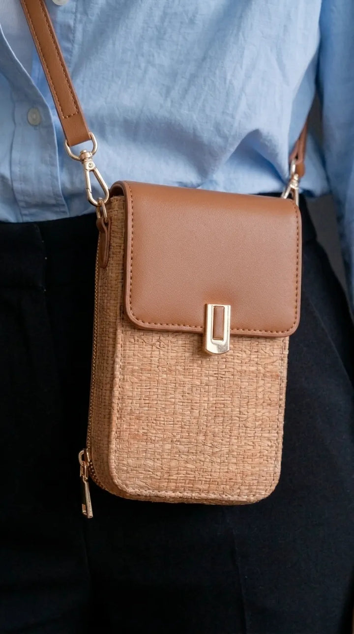 Brown Casual Pouch For Women P97779