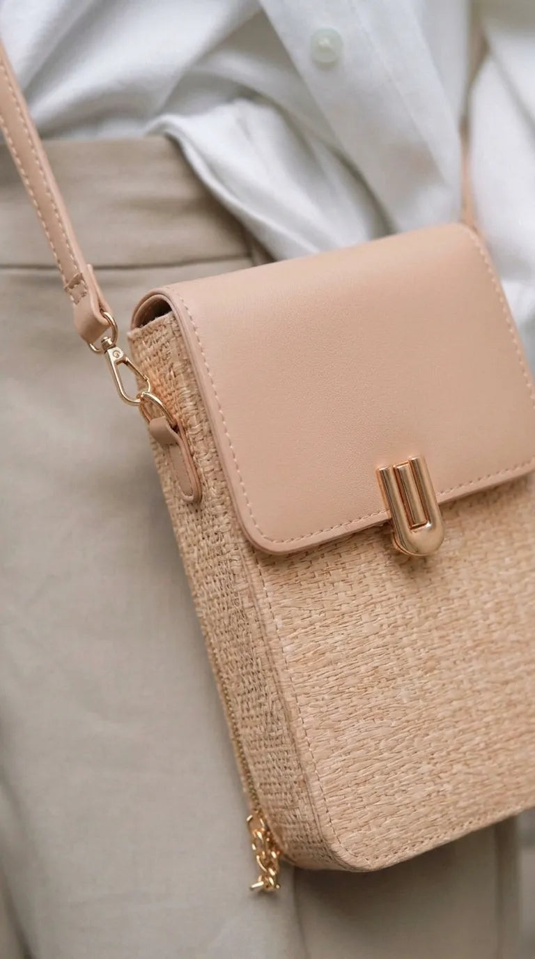 Khaki Casual Pouch For Women P97779