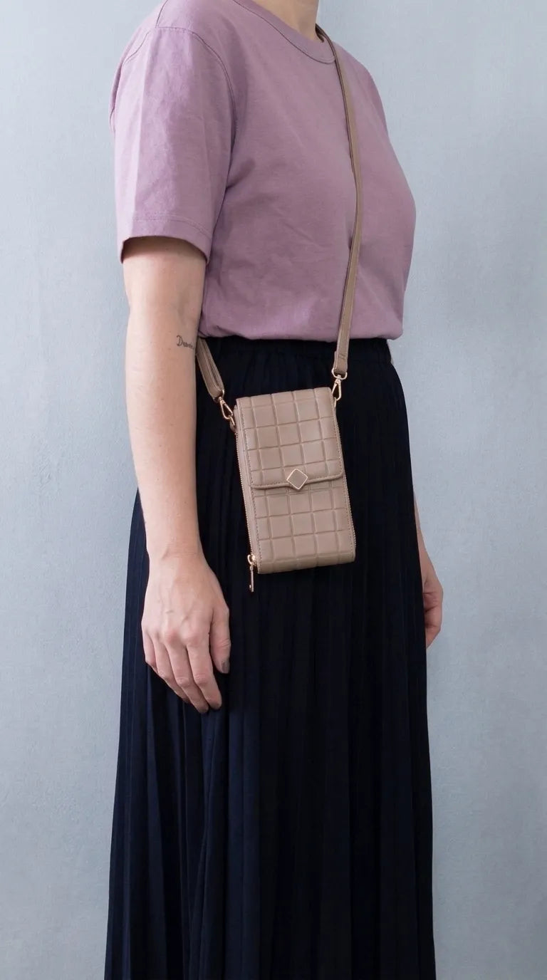 Khaki Casual Pouch For Women P97781