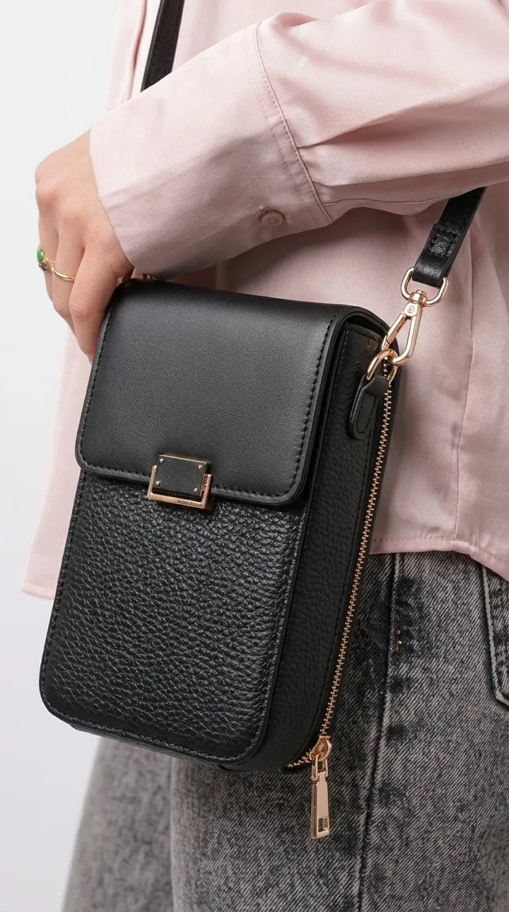 Black Casual Pouch For Women P97783