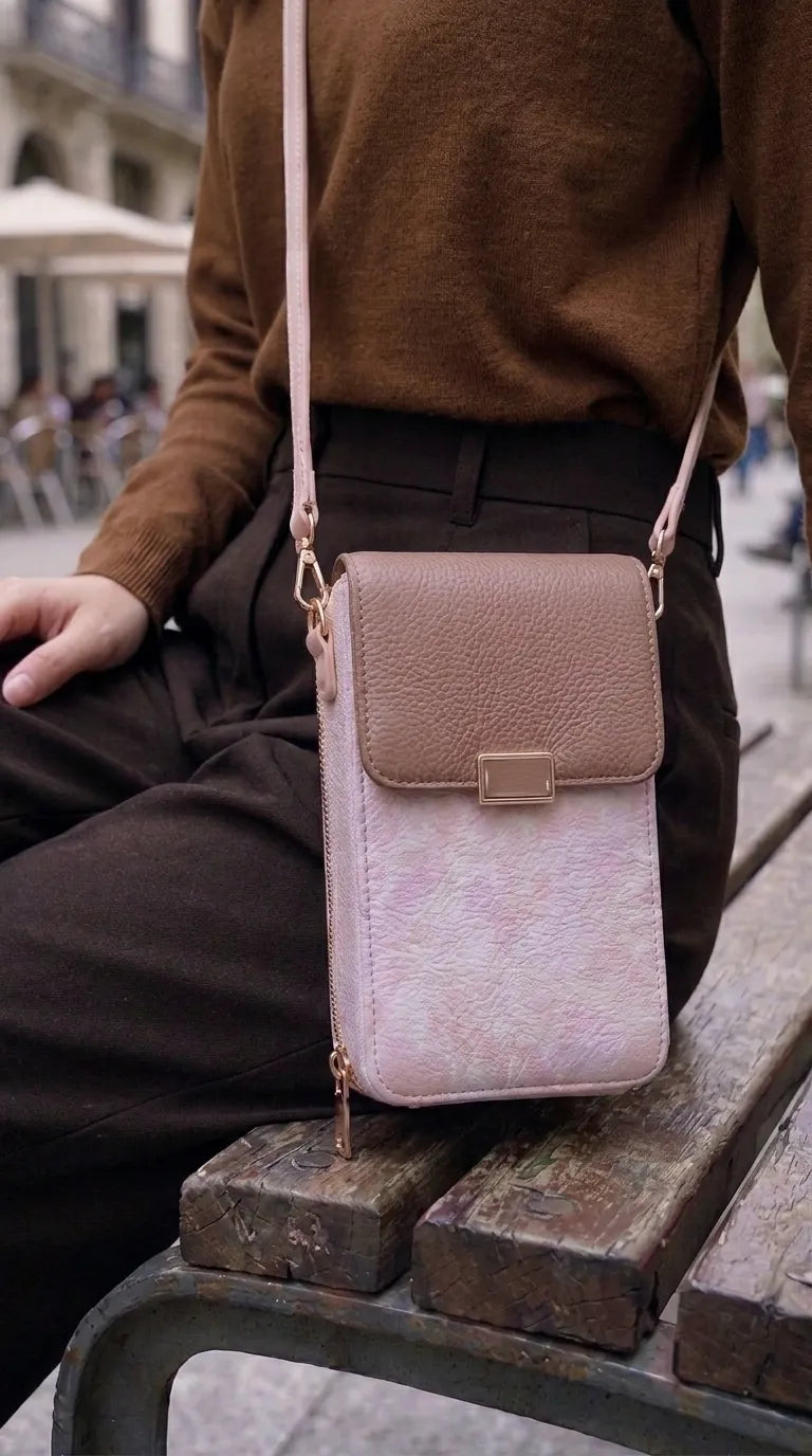 Pink Casual Pouch For Women P97783
