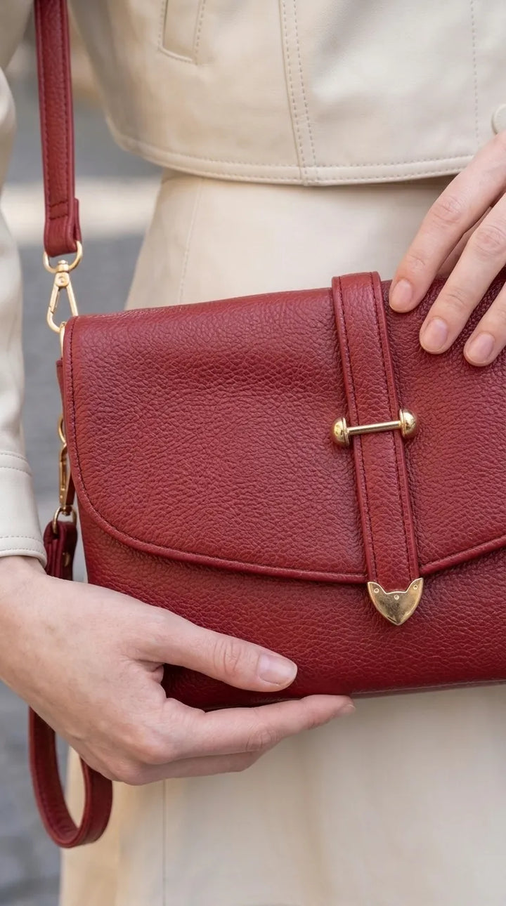 Maroon Formal Clutch For Women P97805