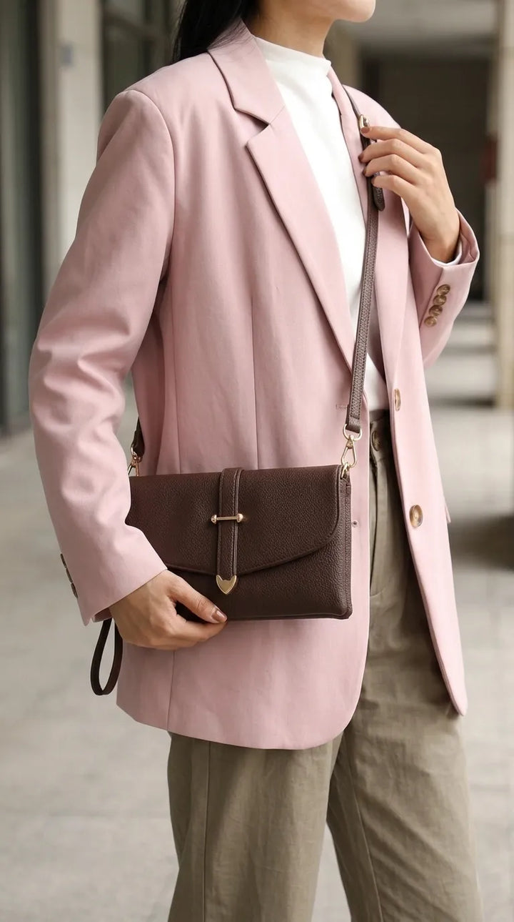 Coffee Formal Clutch For Women P97805