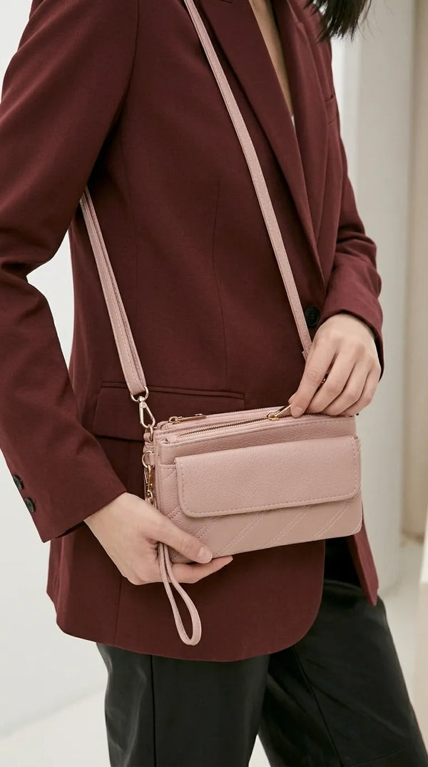 Pink Casual Pouch For Women P97807