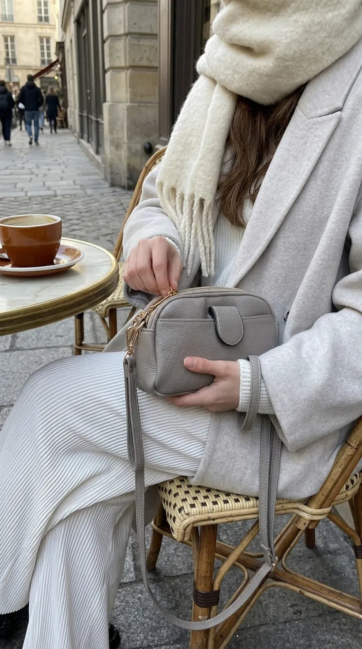 Grey Casual Pouch For Women P97809