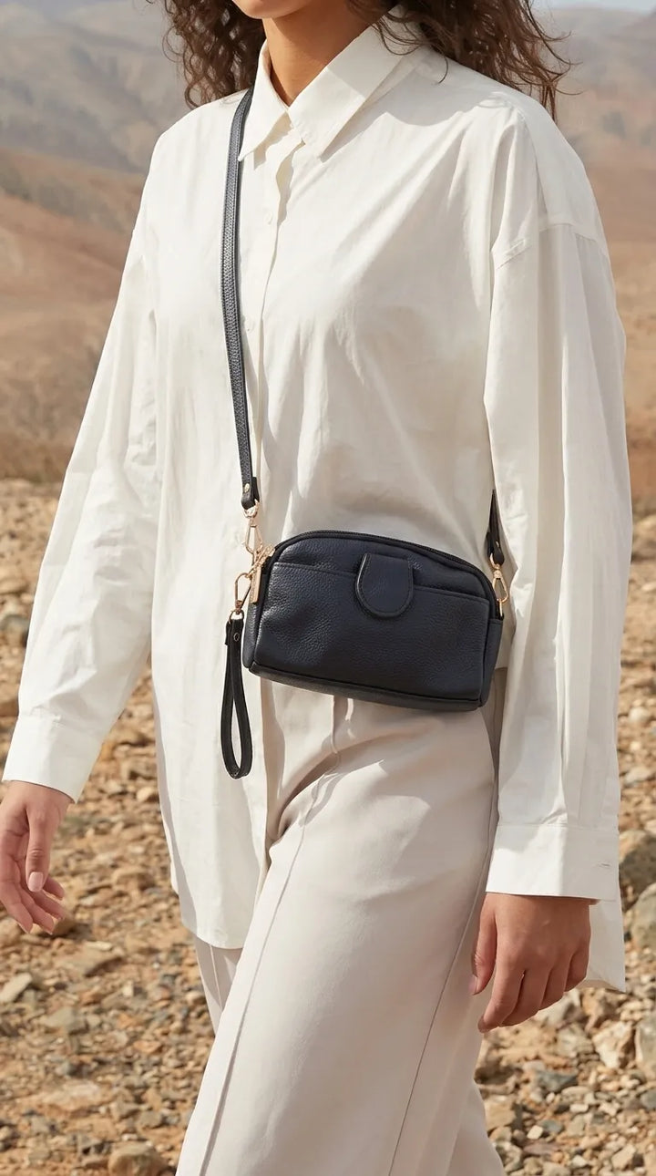 Navy Casual Pouch For Women P97809