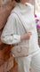 Beige Casual Pouch For Women P97809