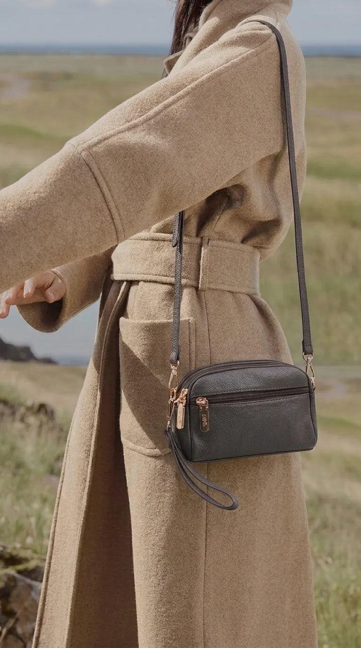 Grey Casual Pouch For Women P97812