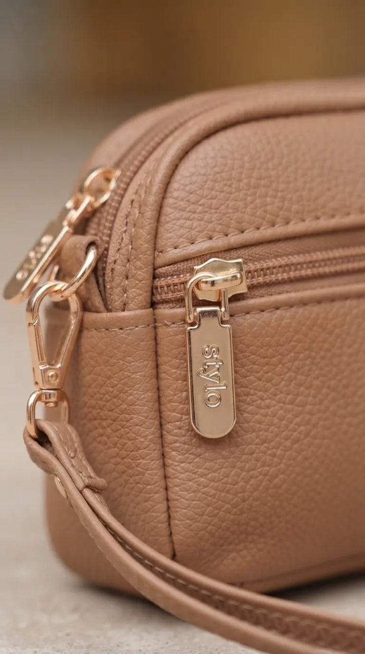 Khaki Casual Pouch For Women P97812
