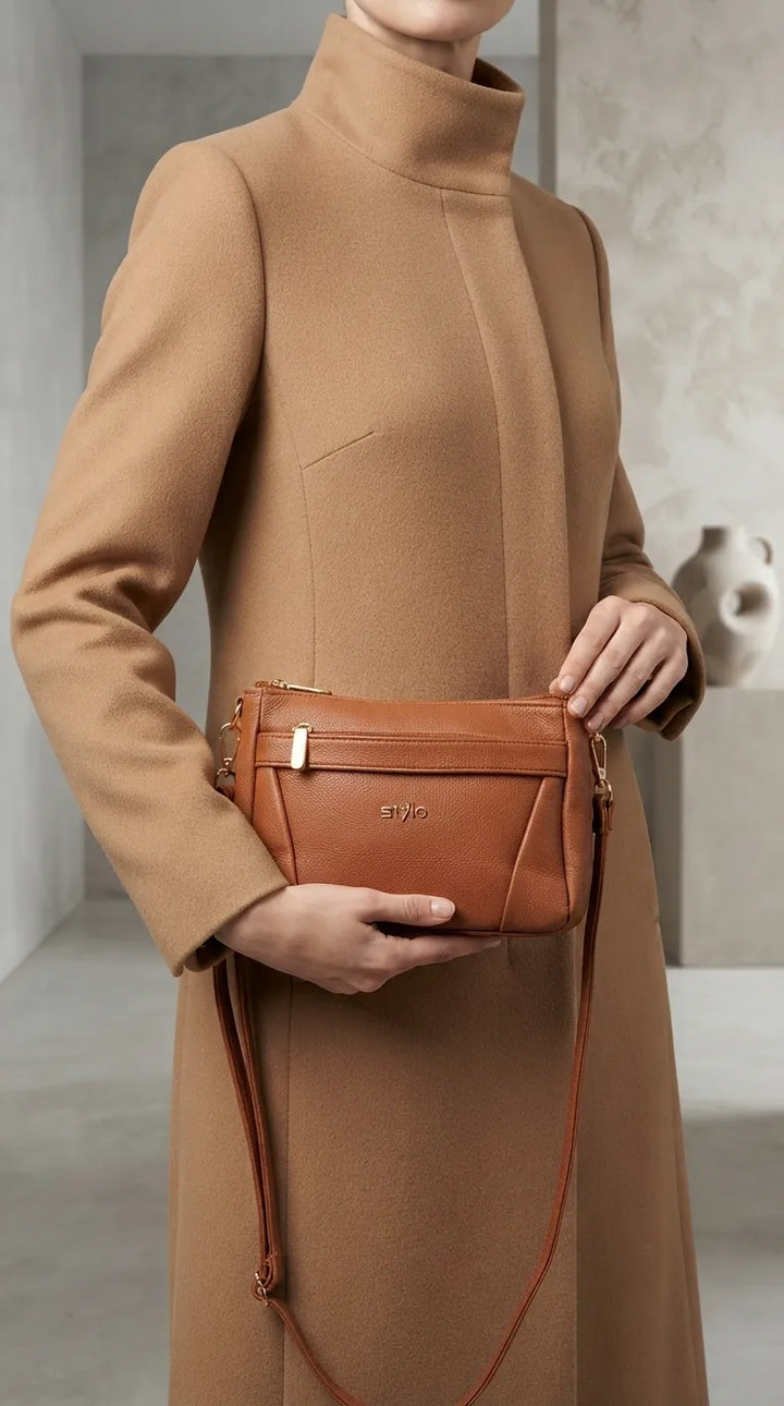Brown Formal Clutch For Women P97813