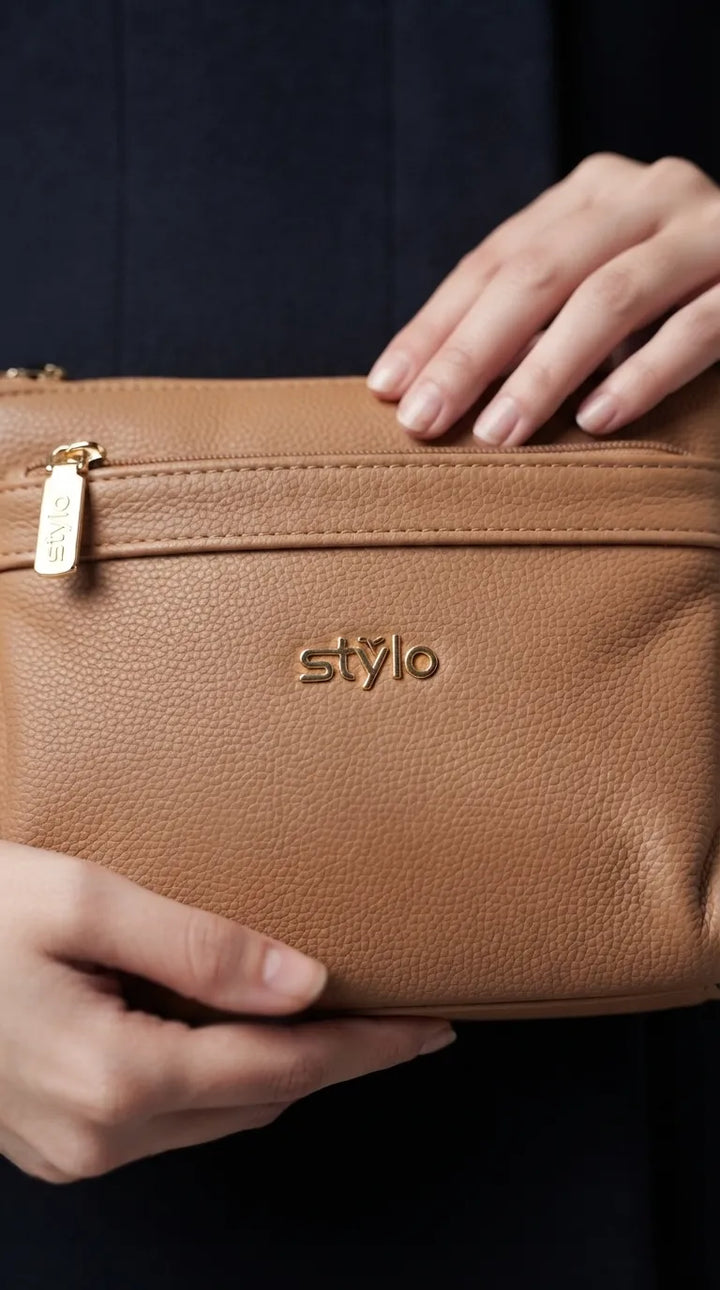 Khaki Formal Clutch For Women P97813