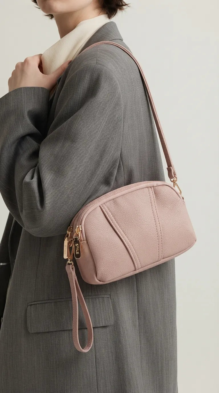 Pink Casual Pouch For Women P97814