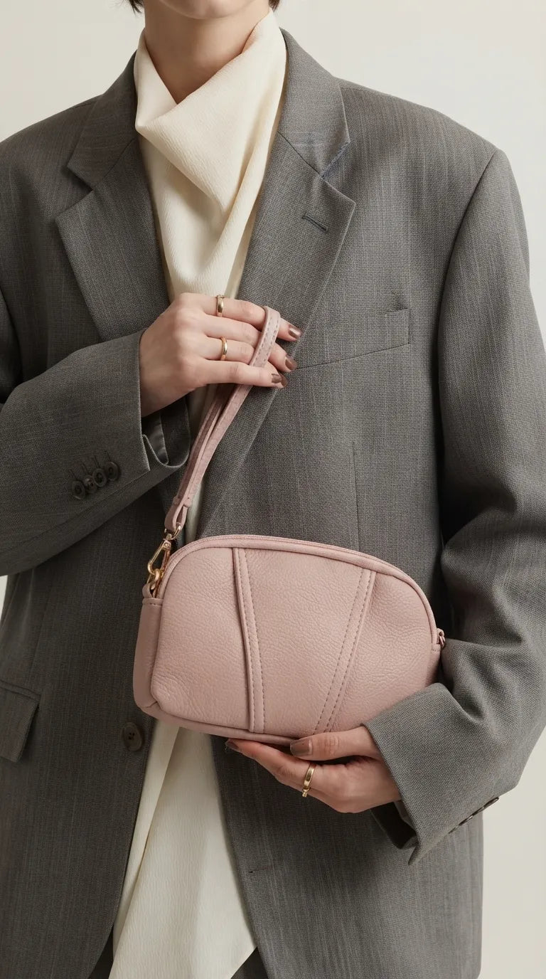 Pink Casual Pouch For Women P97814
