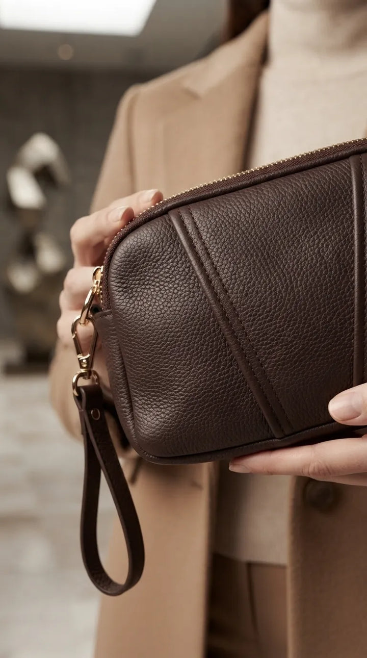Coffee Casual Pouch For Women P97814