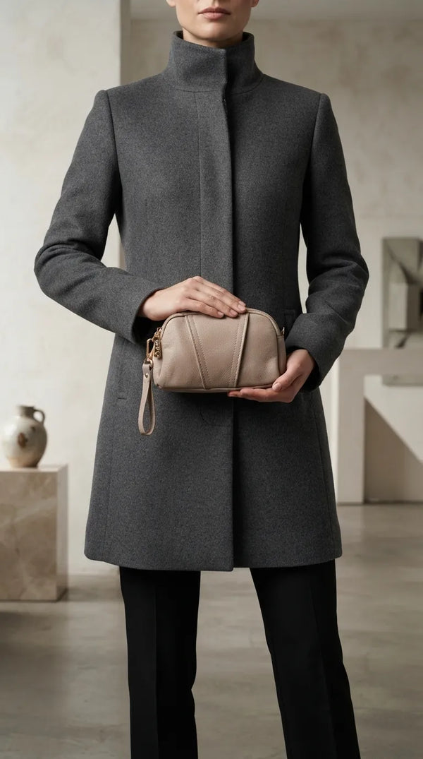 Beige Casual Pouch For Women P97814