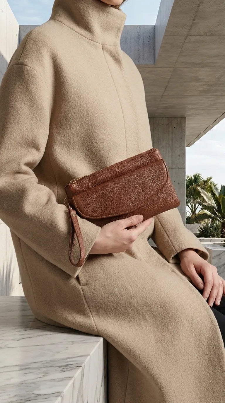 Coffee Casual Pouch For Women P97815