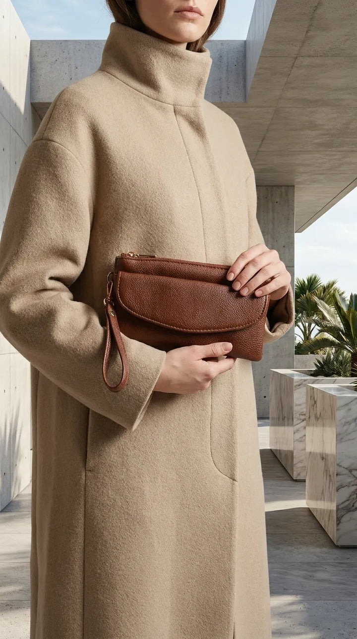 Coffee Casual Pouch For Women P97815