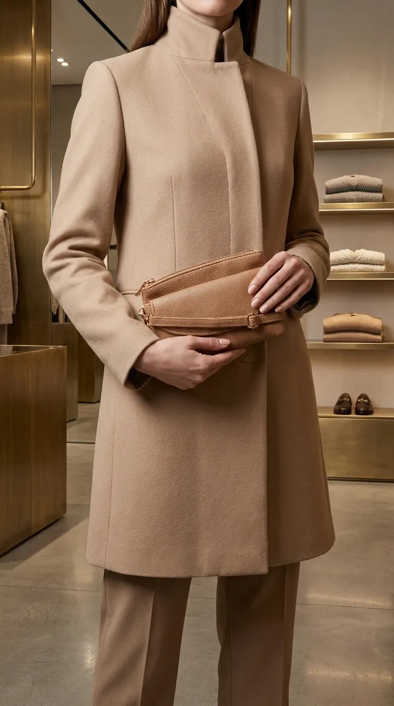 Khaki Casual Pouch For Women P97815