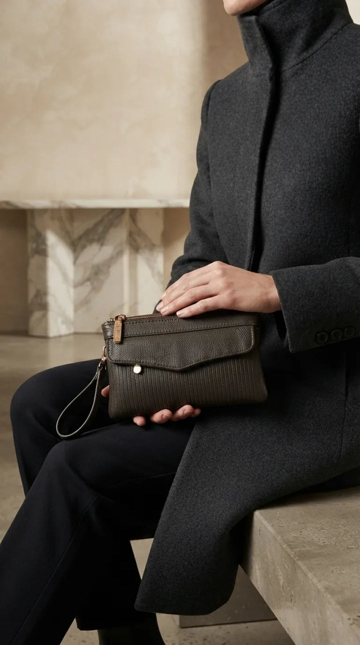Olive Casual Pouch For Women P97816