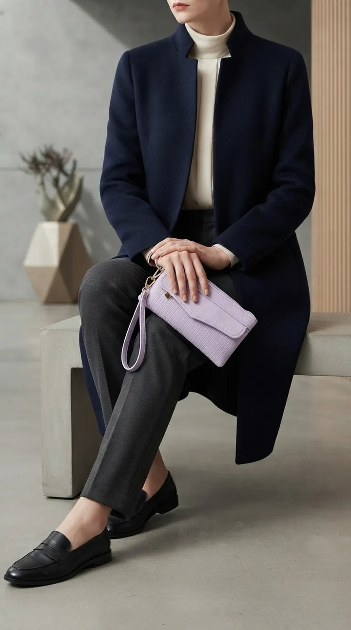 Lilac Casual Pouch For Women P97816