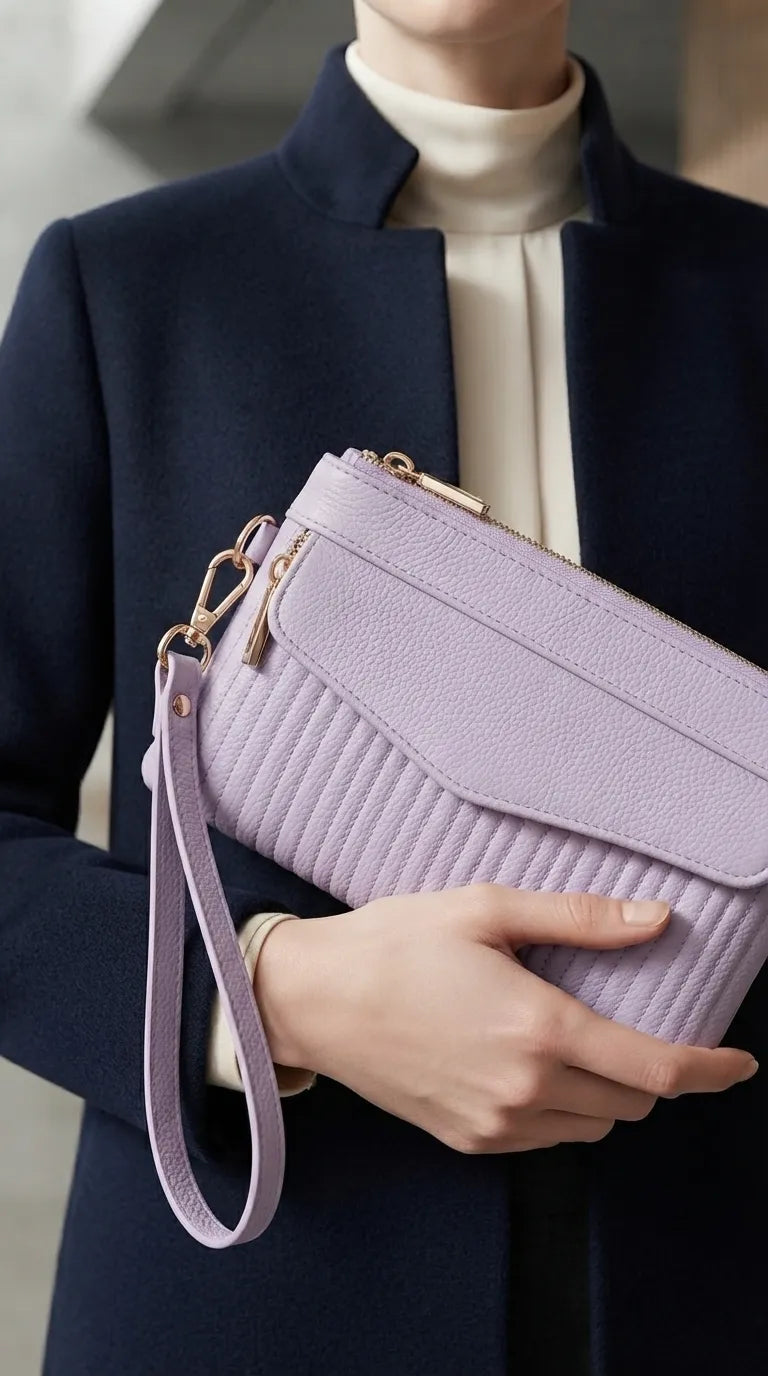 Lilac Casual Pouch For Women P97816