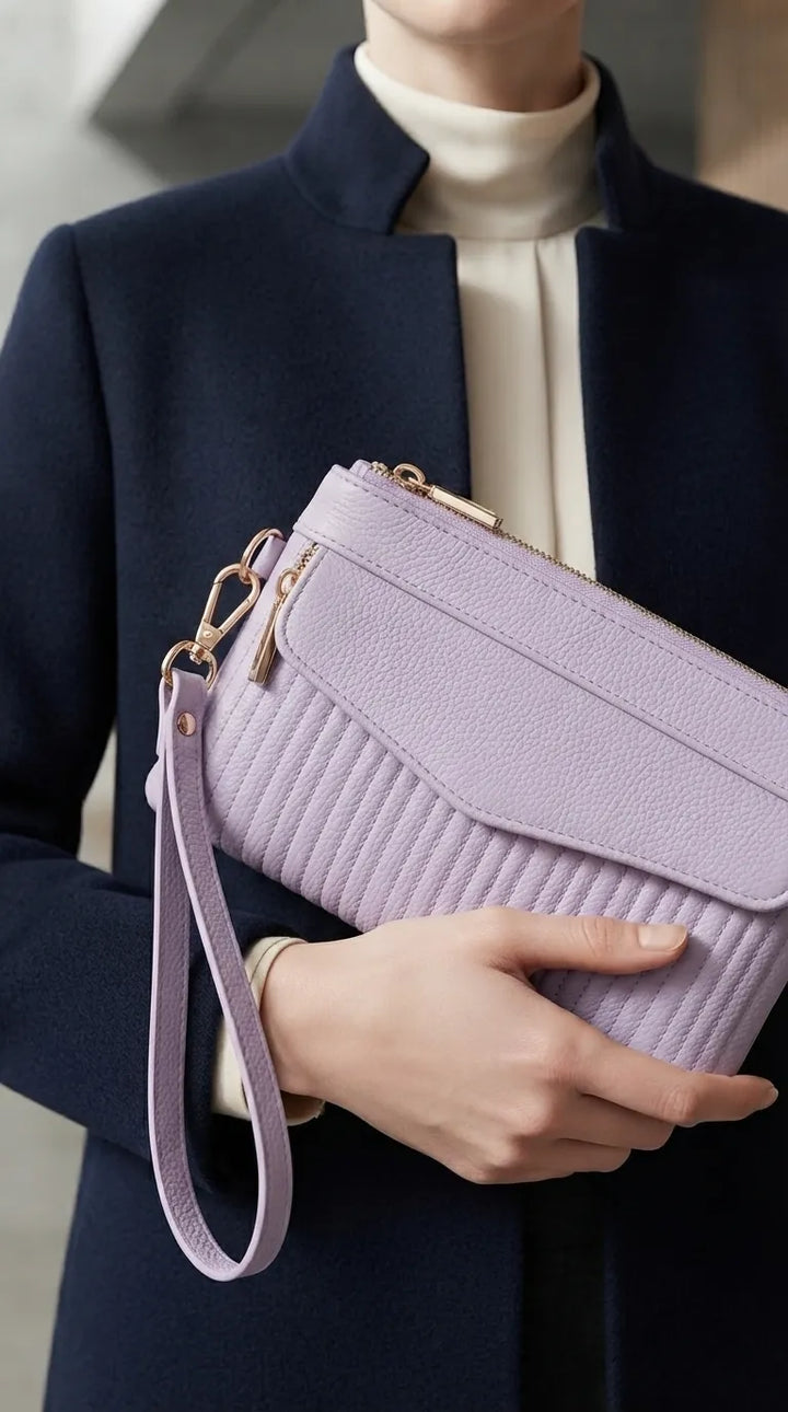 Lilac Casual Pouch For Women P97816