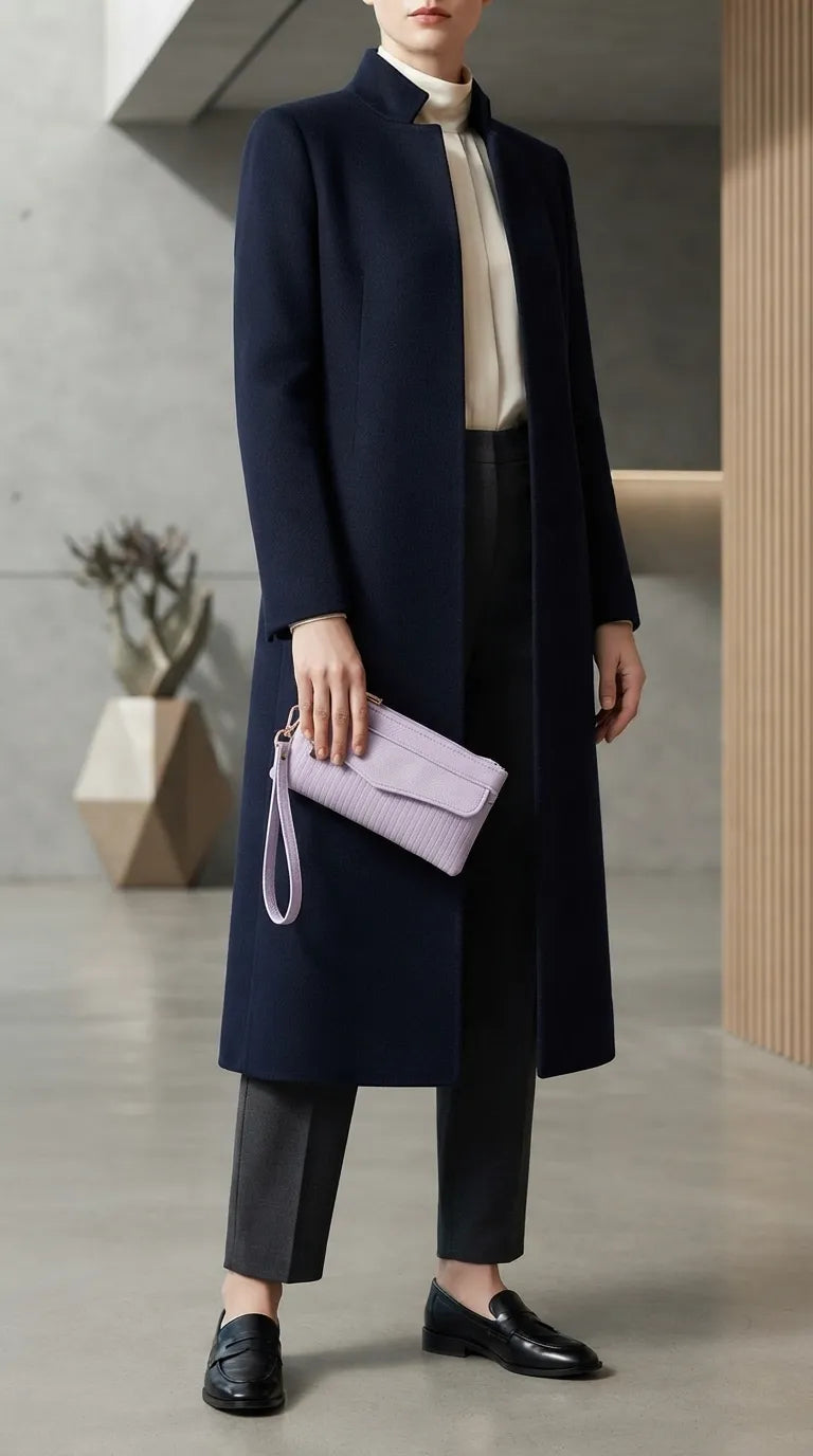 Lilac Casual Pouch For Women P97816
