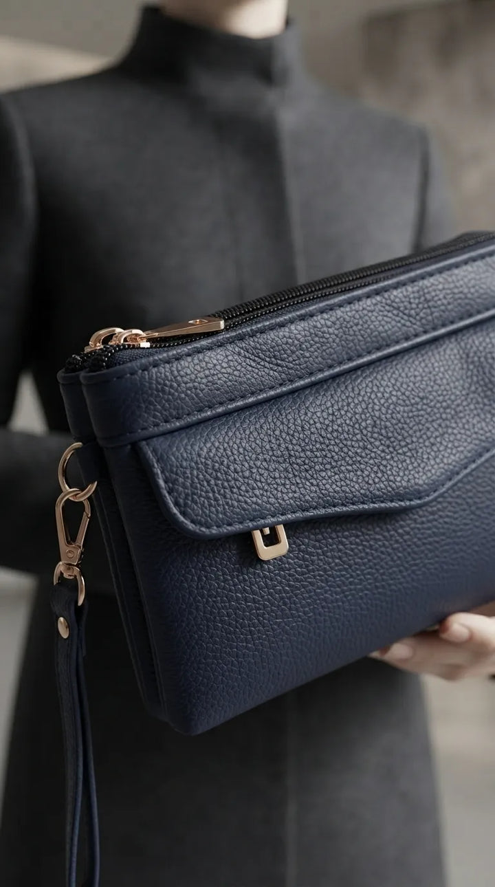 Navy Casual Pouch For Women P97816