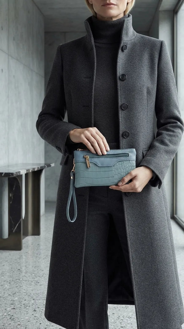 Blue Casual Pouch For Women P97817