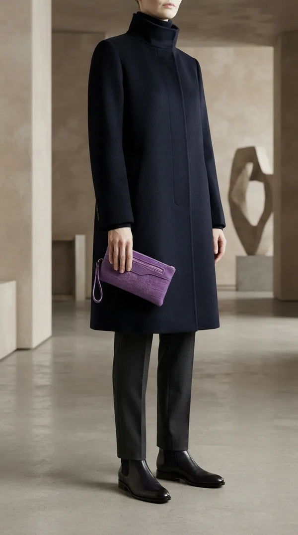 Purple Casual Pouch For Women P97817
