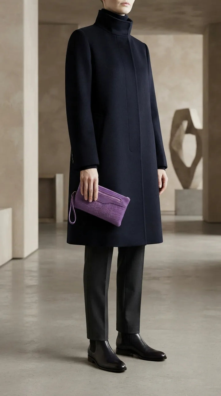 Purple Casual Pouch For Women P97817