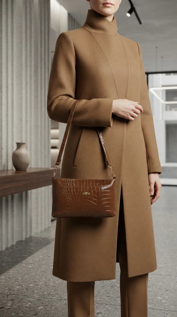 Brown Formal Clutch For Women P97819