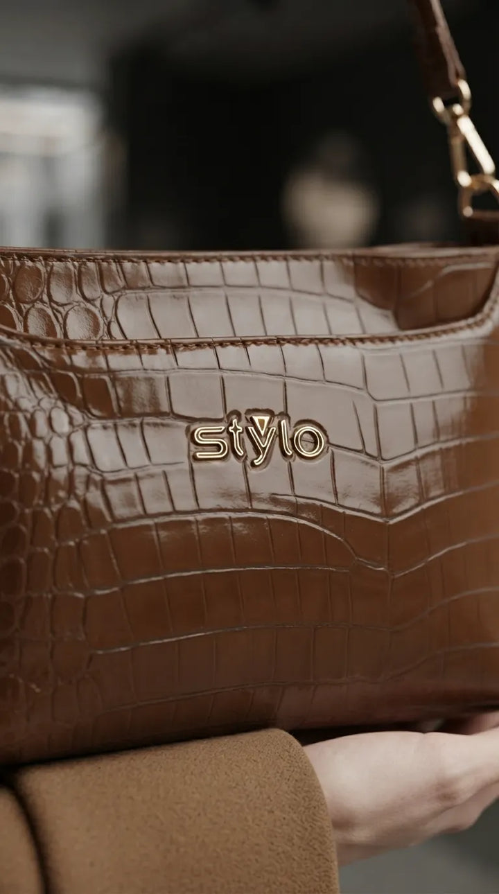 Brown Formal Clutch For Women P97819