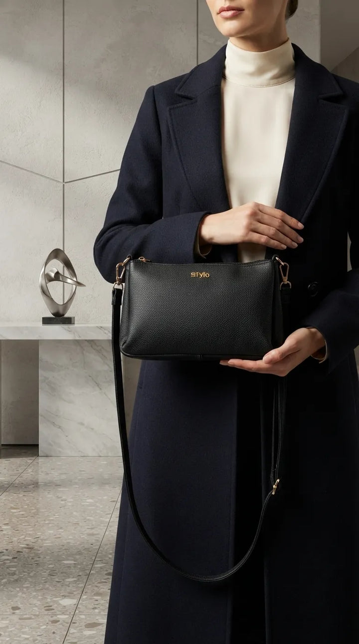 Black Formal Clutch For Women P97820