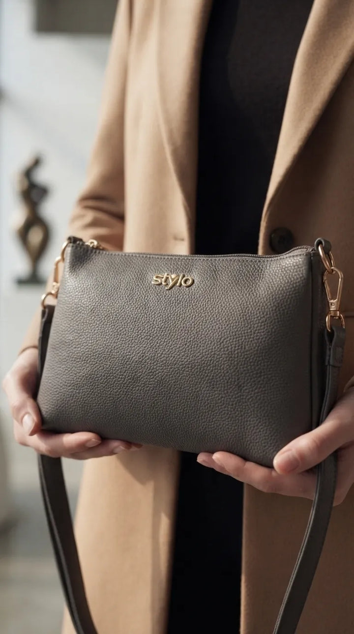 Grey Formal Clutch For Women P97820