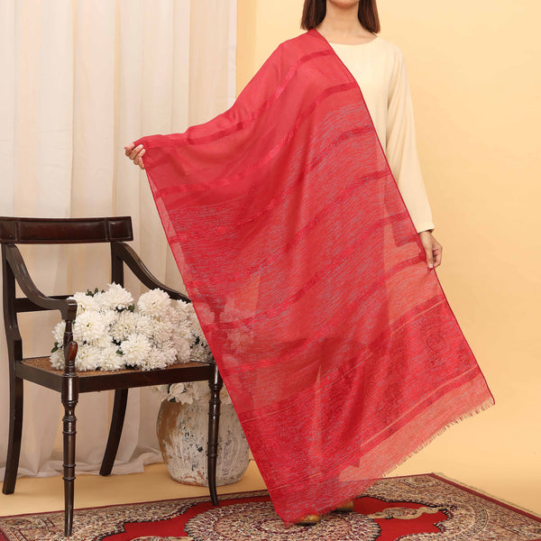 Maroon Summer Stole  PD5028