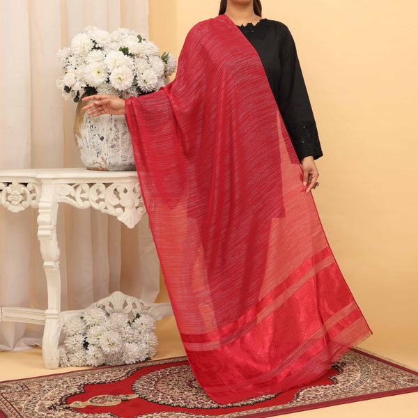 Maroon Summer Stole  PD5038