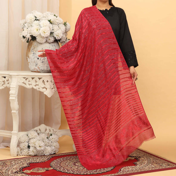 Maroon Summer Stole  PD5048