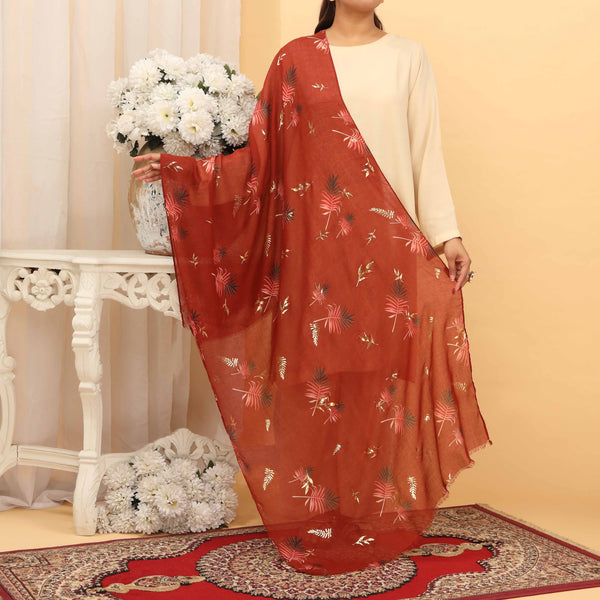 Maroon Summer Stole  PD5061