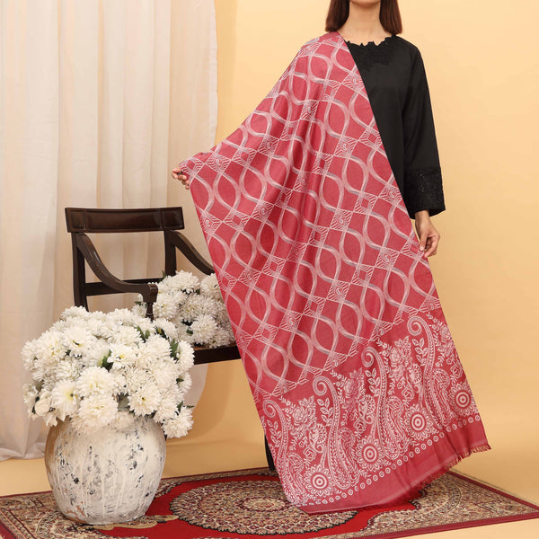 Maroon Summer Stole  PD5128