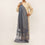 Blue Embroidered Stole PD5292