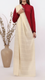 Cream Embroidered Stole PD5301