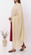 Cream Embroidered Stole PD5319
