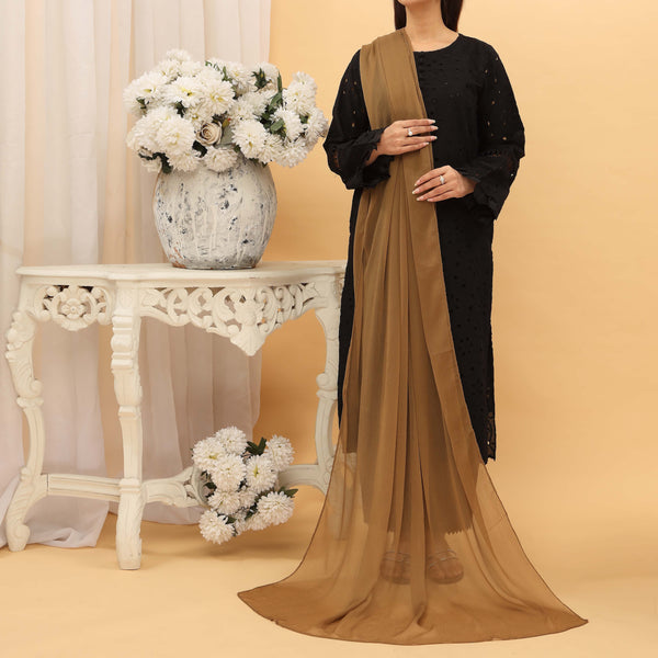 Green Plain Chiffon Dupatta PD5381