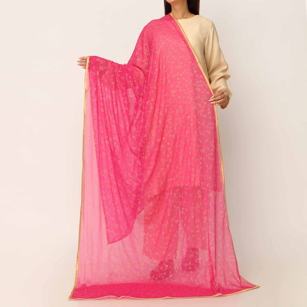 Skpink Screen Printed Chiffon Dupatta PD5389