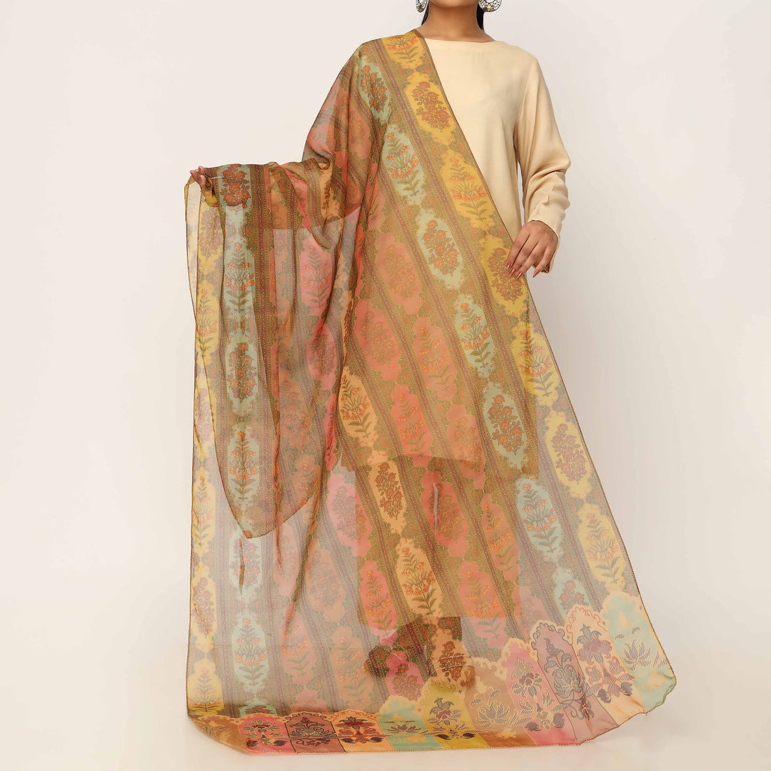 Multy Embroidered Dupatta PD5410