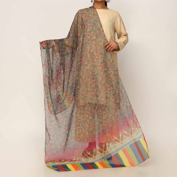 Multy Embroidered Dupatta PD5413