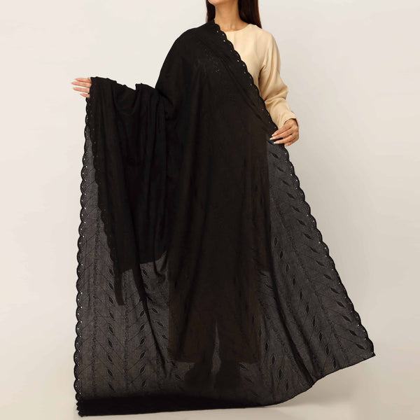 Black Embroidered Dupatta PD5422
